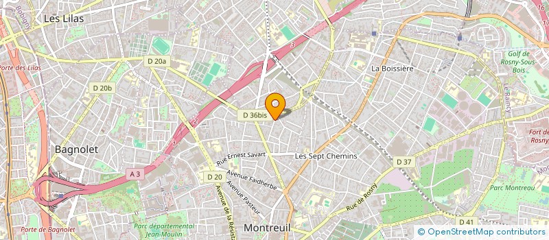 localisation de l'entreprise BIO RENOV ARTISAN  MONTREUIL