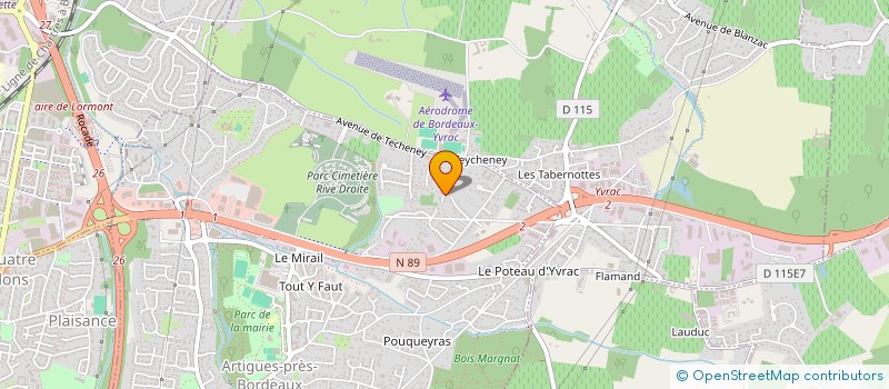 localisation de l'entreprise BIO SAFETY INVESTIGATION à ARTIGUES-PRES-BORDEAUX