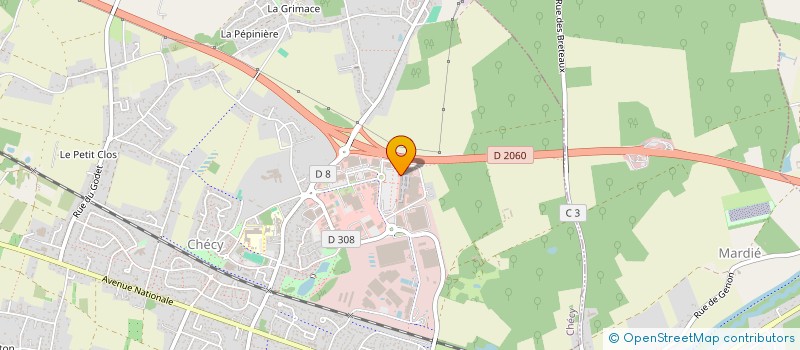 localisation de l'entreprise BIO SAVEURS ET SANTE  CHECY