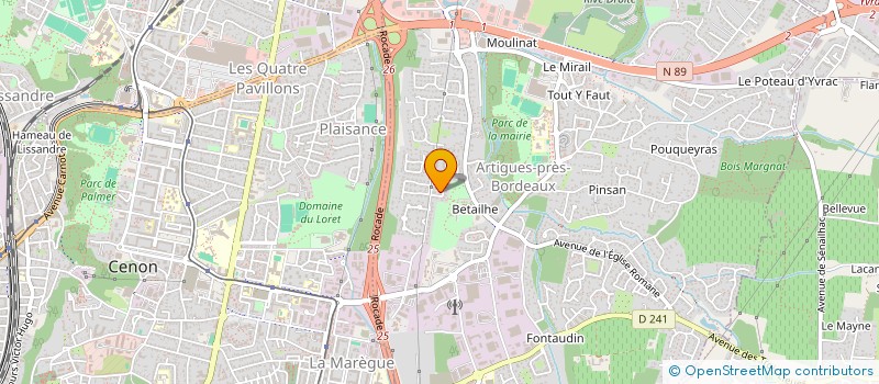 localisation de l'entreprise BIO SERVICES à ARTIGUES-PRES-BORDEAUX