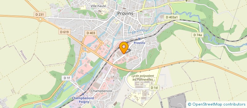 localisation de l'entreprise BIO'SITIVE  PROVINS