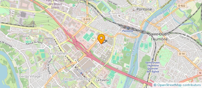 localisation de l'entreprise BIO'SMOZ  PONTOISE