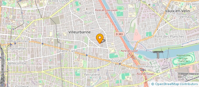 localisation de l'entreprise BIO SUN ENERGIE à VILLEURBANNE