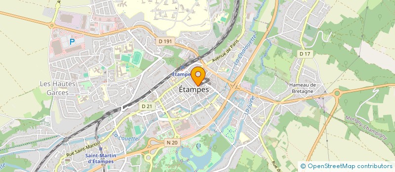 localisation de l'entreprise BIO SUN INTERNATIONAL  ETAMPES