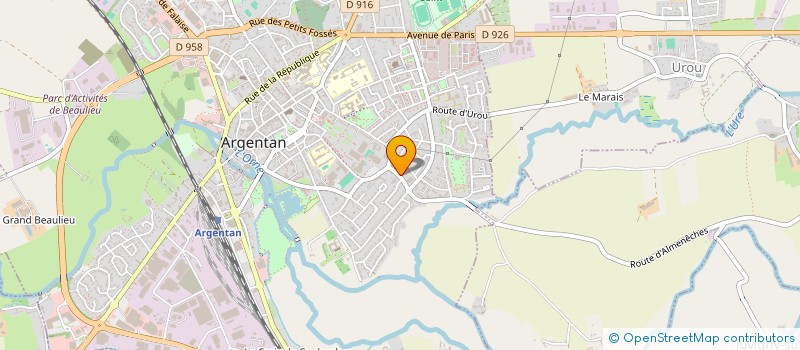localisation de l'entreprise BIO SUR ORNE  ARGENTAN