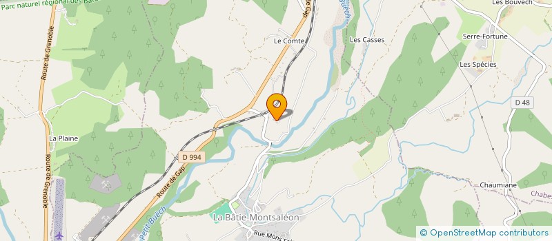 localisation de l'entreprise BIO-T-CREA à LA BATIE-MONTSALEON