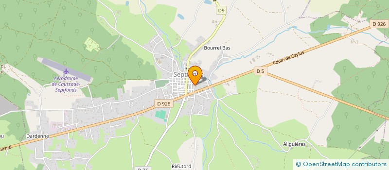 localisation de l'entreprise BIO TARN ET GARONNE  SEPTFONDS