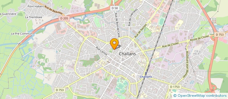 localisation de l'entreprise BIO TERR ACTION à CHALLANS