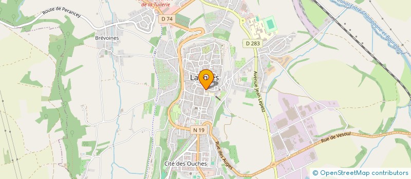 localisation de l'entreprise BIO TERROIR à LANGRES