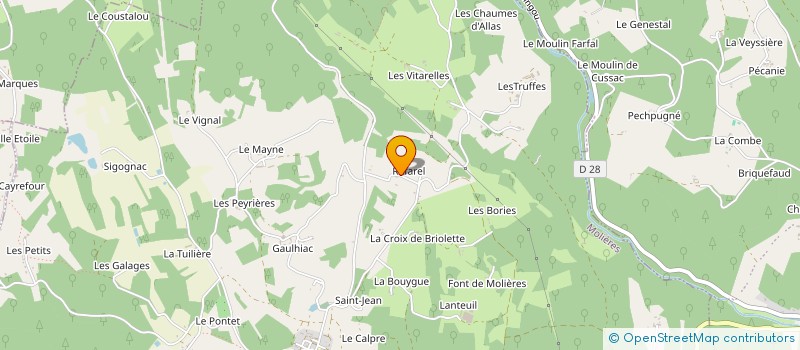 localisation de l'entreprise BIO & TERROIRS  MOLIERES