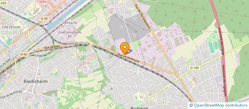 localisation de l'entreprise BIO'TIFUL CAFE  RIXHEIM