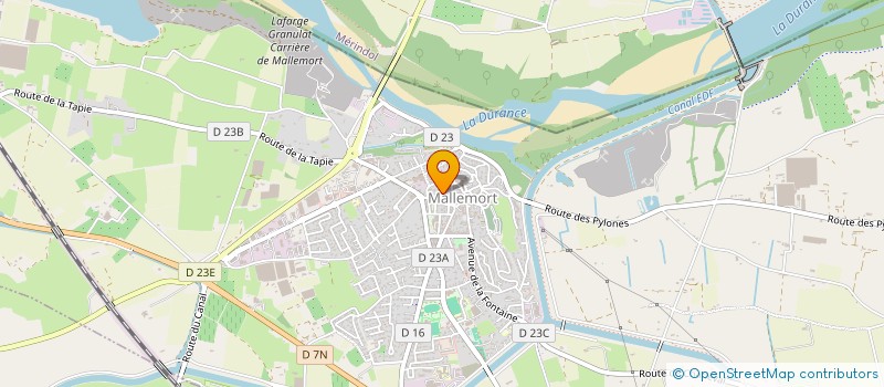 localisation de l'entreprise BIO-TOPE  BASSE DURANCE  MALLEMORT