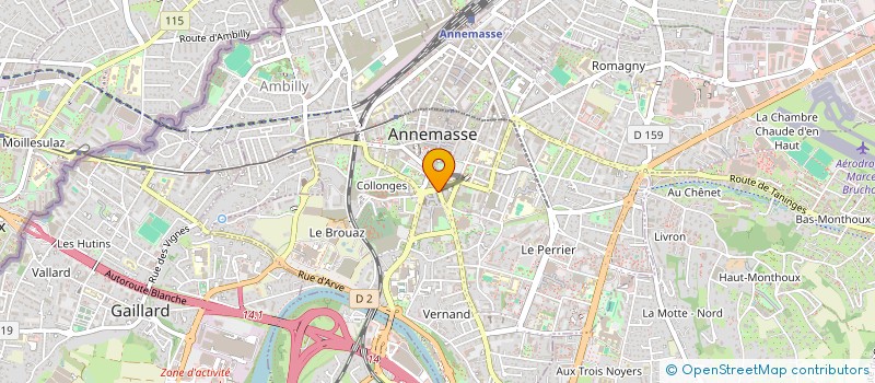 localisation de l'entreprise BIO TRADE à ANNEMASSE