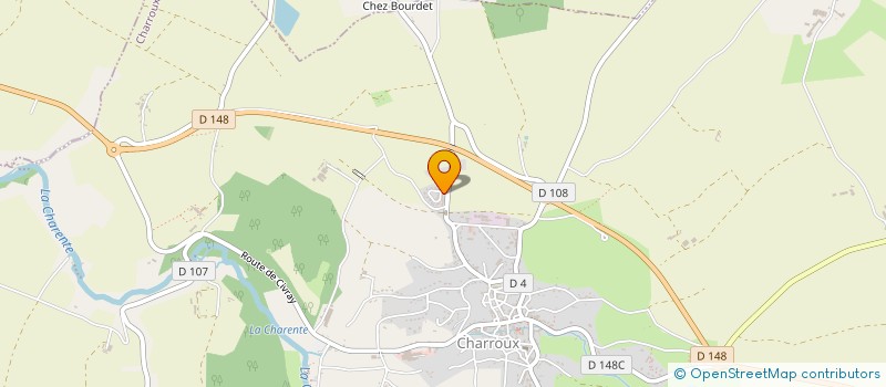 localisation de l'entreprise BIO VALLEE  CHARROUX