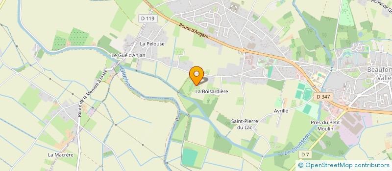 localisation de l'entreprise BIO-VALLEE à BEAUFORT-EN-ANJOU