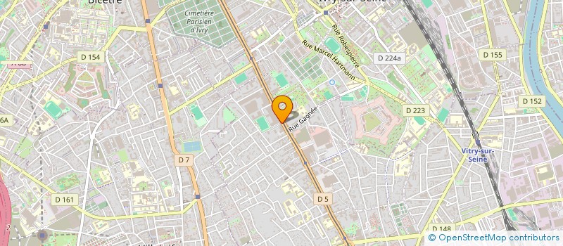 localisation de l'entreprise BIO VERT  VITRY-SUR-SEINE