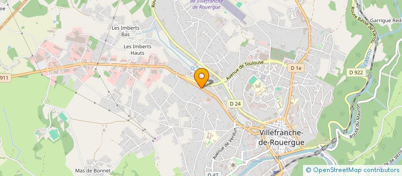 localisation de l'entreprise BIO VILLEFRANCHE  VILLEFRANCHE-DE-ROUERGUE