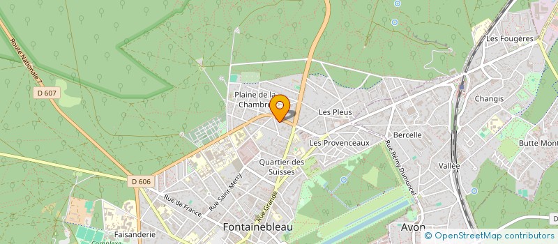 localisation de l'entreprise BIO4  FONTAINEBLEAU