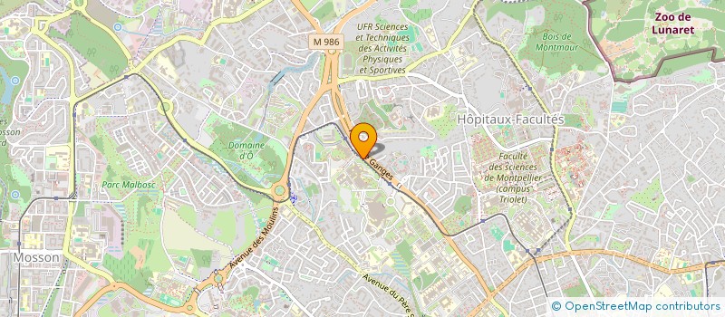 localisation de l'entreprise BIOAGE AILAB  MONTPELLIER