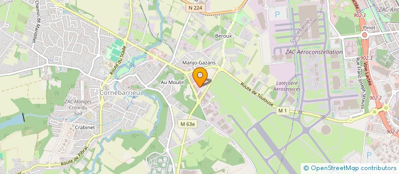 localisation de l'entreprise BIOASIS 3 à CORNEBARRIEU