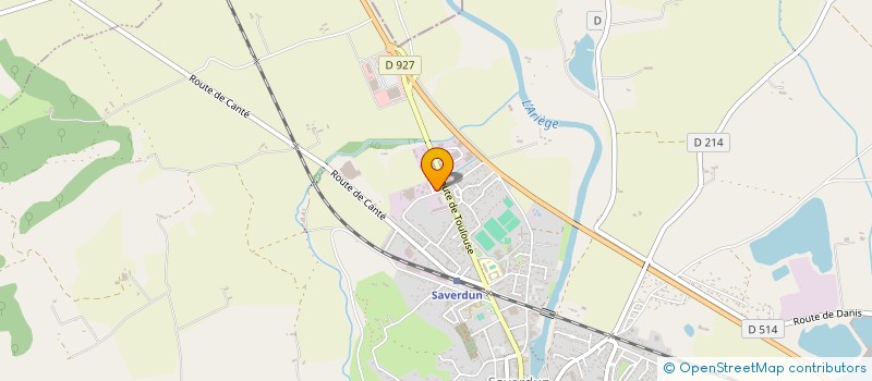localisation de l'entreprise BIOBAT à SAVERDUN