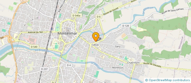 localisation de l'entreprise BIOBATIS  MONTELIMAR