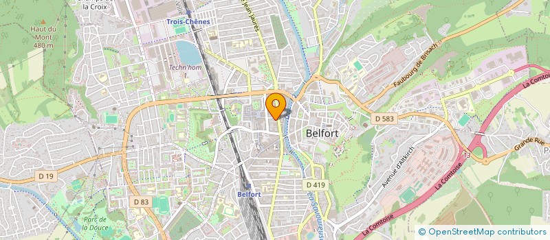 localisation de l'entreprise BIOBEL SELARL à BELFORT