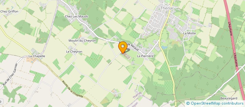 localisation de l'entreprise BIOCASTOR  THENAC