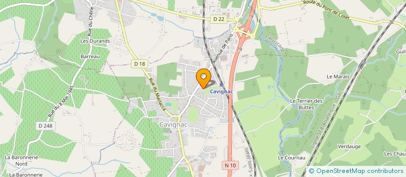 localisation de l'entreprise BIOCAVIGNAC à CAVIGNAC