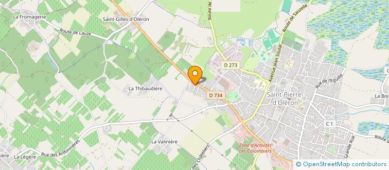 localisation de l'entreprise BIOCEANAT' à SAINT-PIERRE-D OLERON