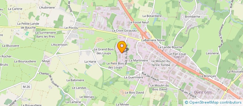 localisation de l'entreprise BIOCEANE à COUERON