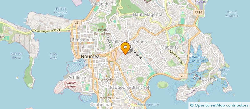 localisation de l'entreprise BIOCENOSE MARINE à NOUMEA