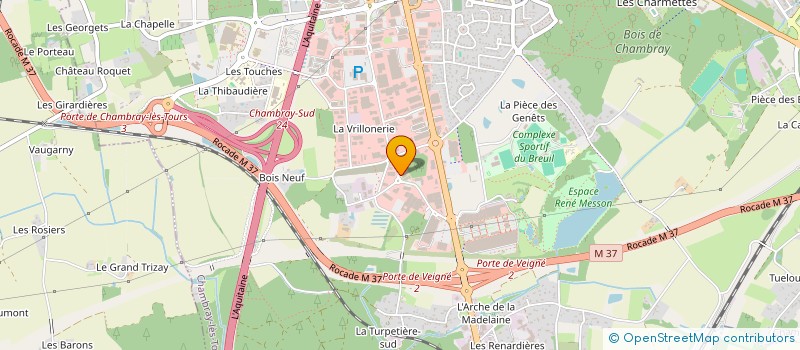localisation de l'entreprise BIOCHAMBRAY à CHAMBRAY-LES-TOURS
