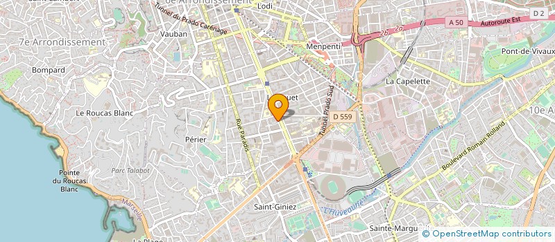 localisation de l'entreprise BIOCHIMIE BACTERIOLOGIE IMMUNOLOGIE à MARSEILLE