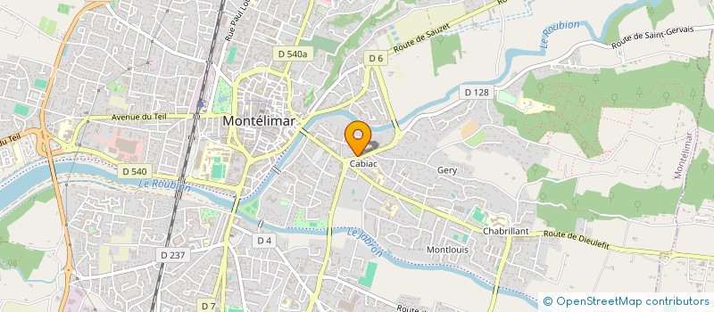 localisation de l'entreprise BIOCHRYSALIDE à MONTELIMAR