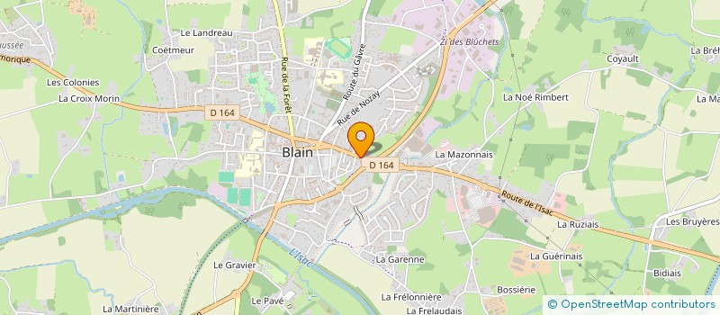 localisation de l'entreprise BIOCINELLE à BLAIN