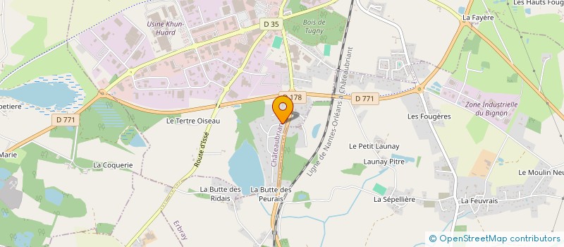 localisation de l'entreprise BIOCLEAN  CHATEAUBRIANT