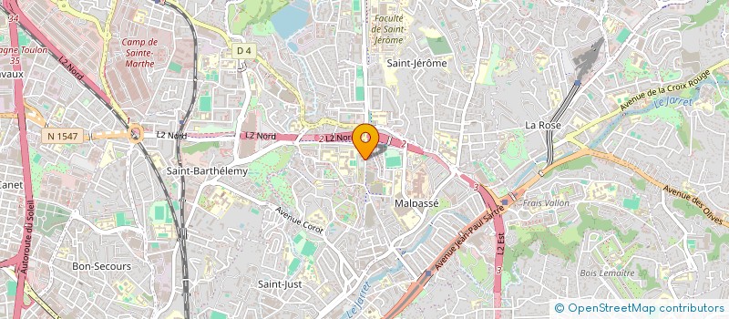 localisation de l'entreprise BIOCLEANSUD à MARSEILLE
