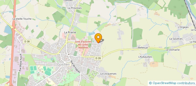 localisation de l'entreprise BIOCLEANTECH à GUICHEN