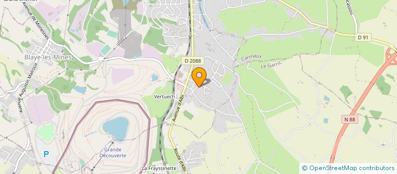 localisation de l'entreprise BIOCLIM à CARMAUX