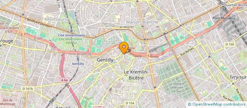 localisation de l'entreprise BIOCODEX à GENTILLY