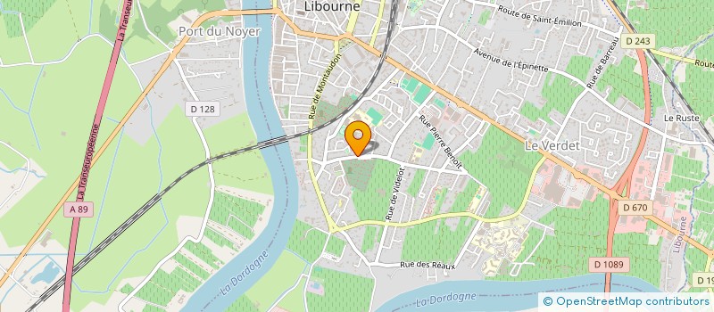 localisation de l'entreprise BIOCOOP GIRONDE à LIBOURNE