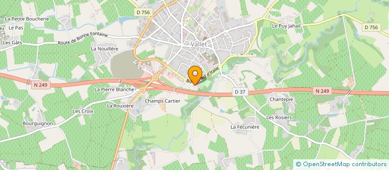 localisation de l'entreprise BIOCOOP LA SANGUEZE à VALLET