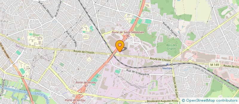 localisation de l'entreprise BIOCOOP NANTES  SAINT-SEBASTIEN-SUR-LOIRE