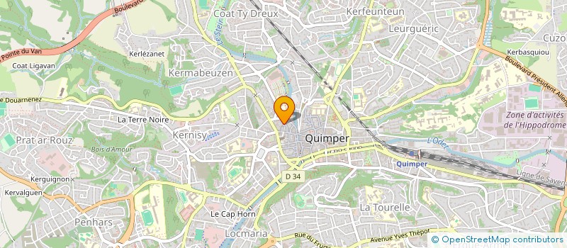 localisation de l'entreprise BIOCOOP QUIMPER 2 à QUIMPER