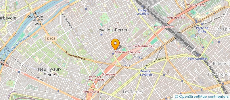 localisation de l'entreprise BIOCORP à LEVALLOIS-PERRET