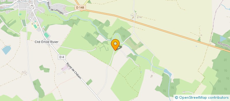 localisation de l'entreprise BIOCOURGE  CHARROUX