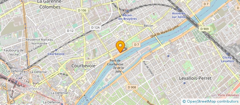 localisation de l'entreprise BIODEEL MEDECINES AND MEDICAL EQUIPMENT COMPANY à COURBEVOIE