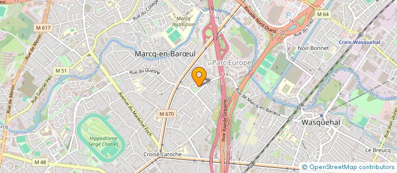 localisation de l'entreprise BIODEFEN à MARCQ-EN-BARŒUL