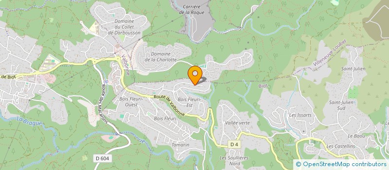 localisation de l'entreprise BIODES  BIOT